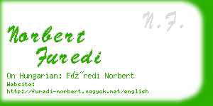 norbert furedi business card